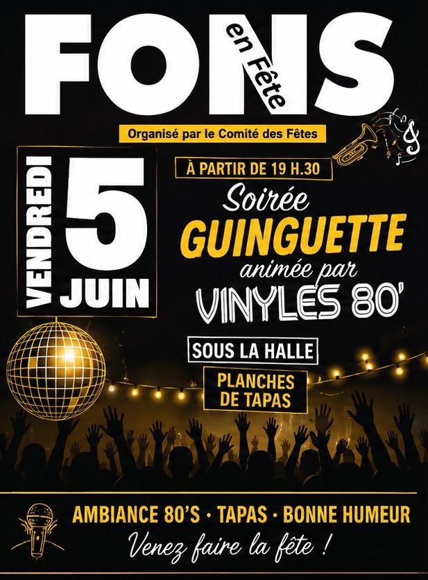Fons en fête - Vendredi 5 juin 2026 Fons en fête - Vendredi 5 juin 2026