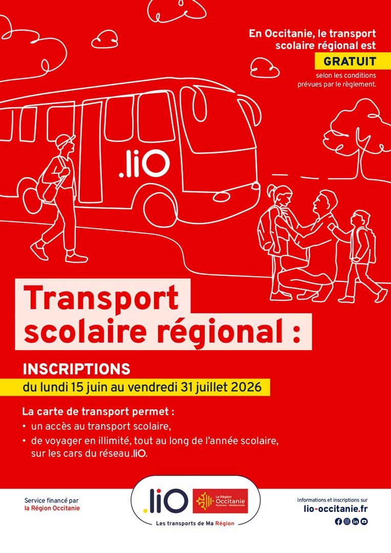 Inscription transport scolaire