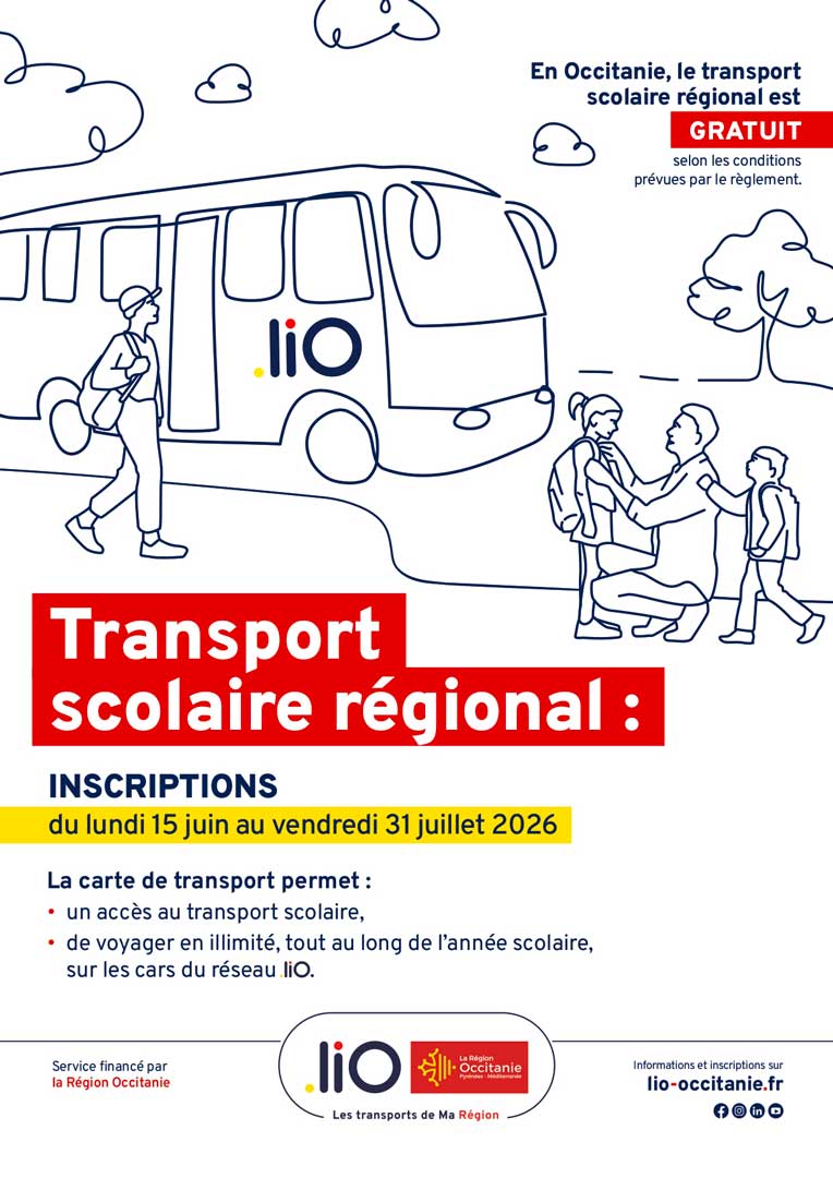 Inscription transport scolaire