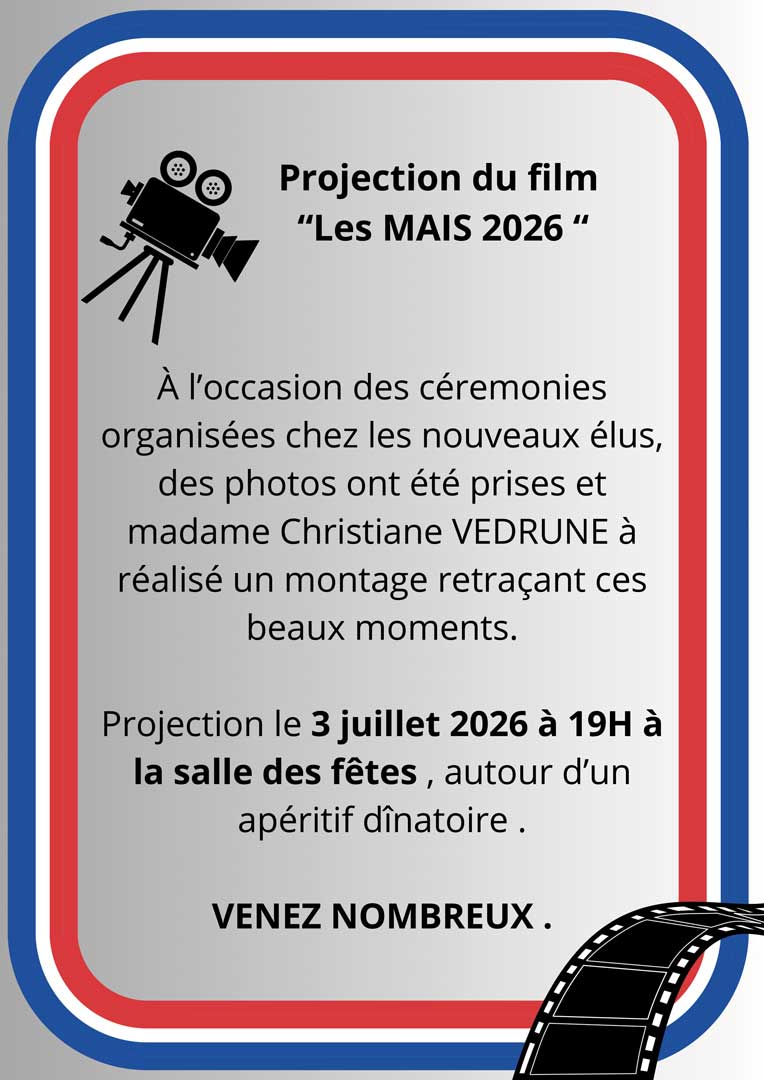 Projection du film "Les MAIS 2026"